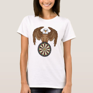 Adler bei Darts mit Dartboard T-Shirt