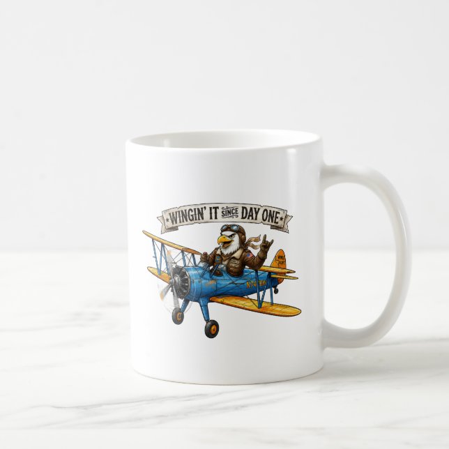 Adler beim Improvisieren Kaffeetasse (Rechts)