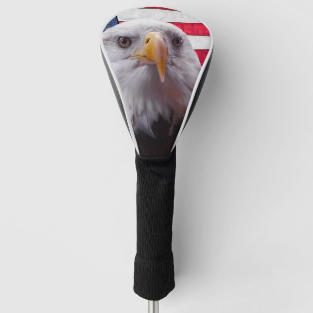 Adler der Amerikanischen Bald und die amerikanisch Golf Headcover (Vorderseite)