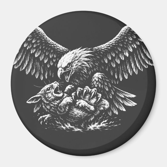 Adler der Asche von BurnsInHell Magnet (Vorne)
