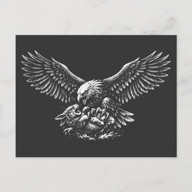Adler der Asche von BurnsInHell Postkarte (Vorderseite)