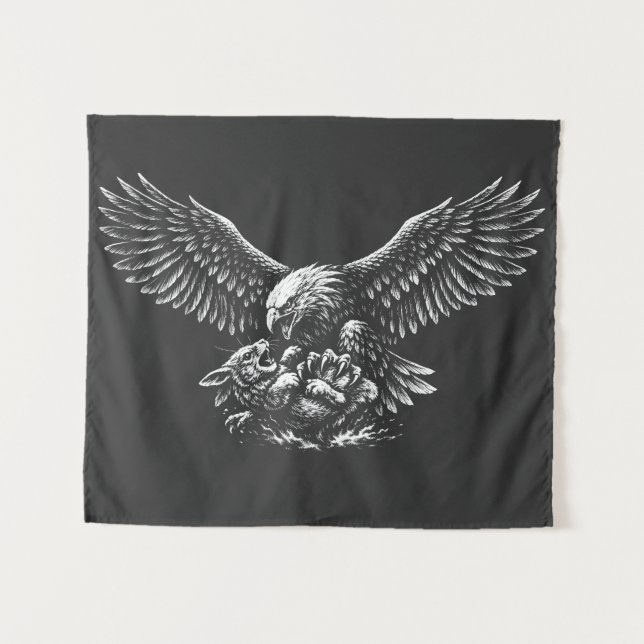 Adler der Asche von BurnsInHell Wandteppich (Vorderseite (Horizontal))