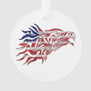 Adler der gestrichenen Flagge Ornament