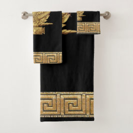 Adler des Römischen Reiches SPQR Motto Golden Badhandtuch Set