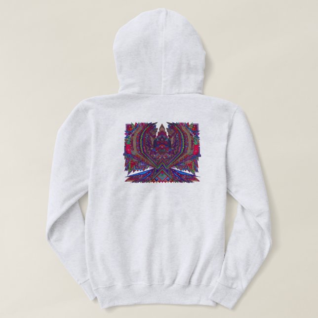 Adler-Design Damen-Sweatshirt Hoodie (Design Rückseite)