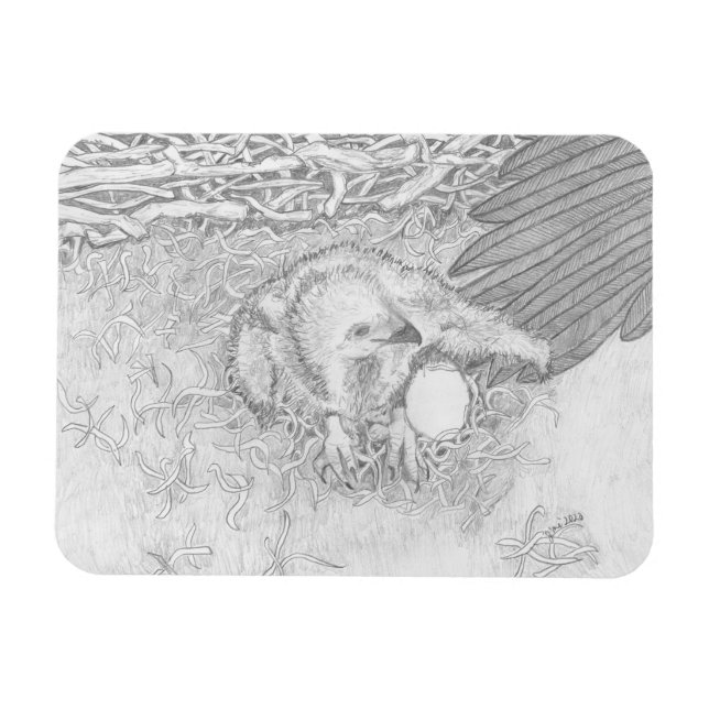 Adler E14 auf Ozzies Wing Magnet (Horizontal)