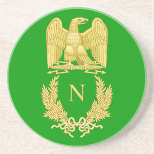 Adler-Emblem-Untersetzer Napoleon I berühmter Sandstein Untersetzer