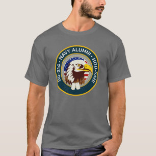 Adler-Emblem USA-Flag   DD 214 Navy Alumni T-Shirt