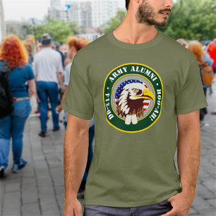 Adler-Emblem USA-Flagge   DD 214 Army Alumni T-Shirt