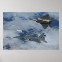 Adler F-22 Raptor und F-15