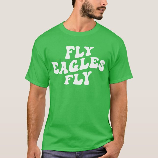Adler Fliegen Vintage Adler fliegen Motivierend T-Shirt (Vorderseite)