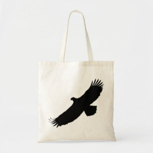 Adler Flying Tote Bag - Ihre Farbe - Text Tragetasche