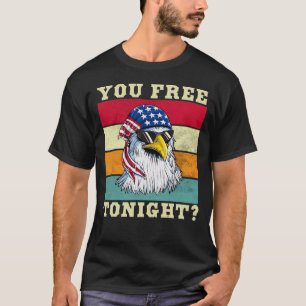 Adler Frauen Männer Vintage 4. Juli Sie sind frei  T-Shirt