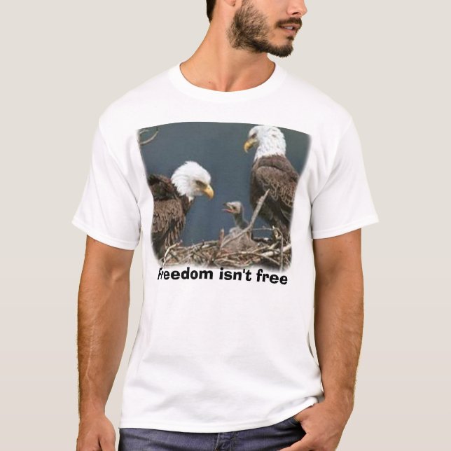 Adler, Freiheit ist nicht frei T-Shirt (Vorderseite)