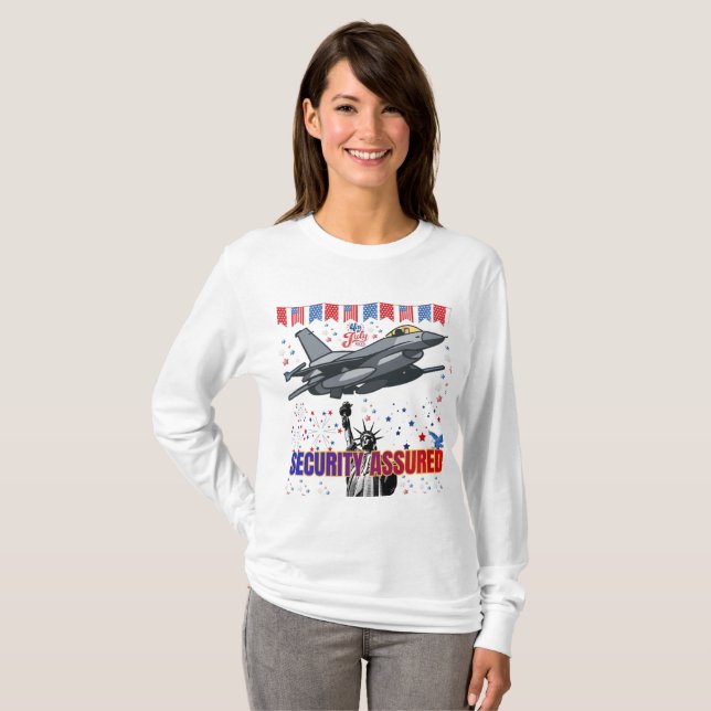 Adler-Freiheitsflug weiß T-Shirt (Vorne ganz)