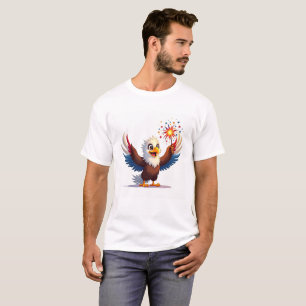 Adler-Funkensprenger 4. Juli-Shirt T-Shirt