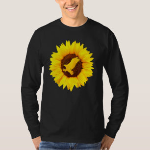 Adler für Frauen Hawk Animal Sunflower T-Shirt