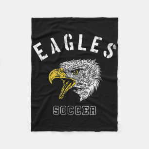 Adler-Fußballschule Spirit Team Maskottchen Spiel Fleecedecke