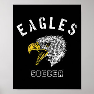 Adler-Fußballschule Spirit Team Maskottchen Spiel Poster