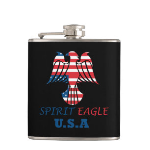 Adler Geist USA-Flagge Flachmann