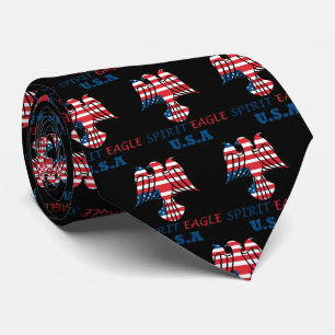 Adler Geist USA-Flagge Krawatte