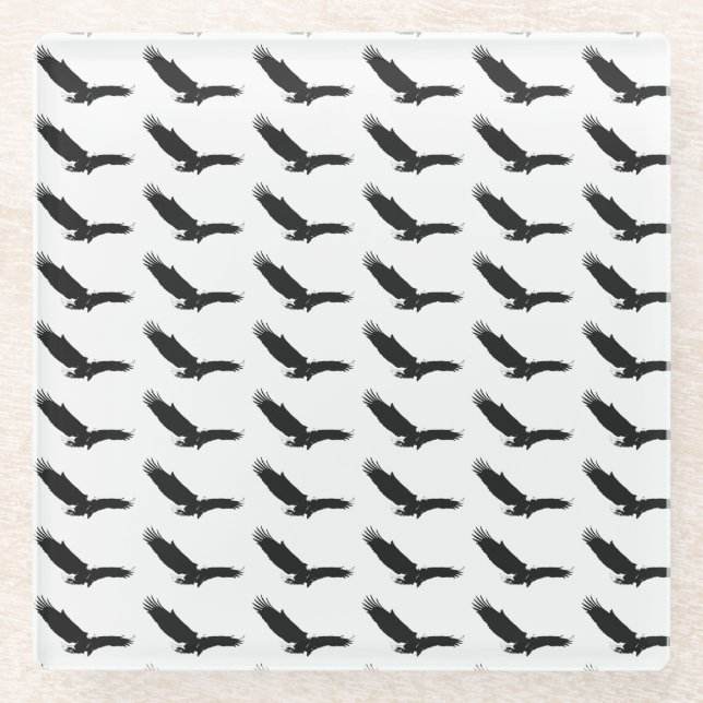 Adler Glasuntersetzer (Vorderseite)