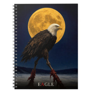 Adler Glühende Beine gothic Surrealismus Notizblock