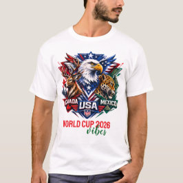 Adler Hirsch Jaguar Natur Weltmeisterschaft 2026 T-Shirt