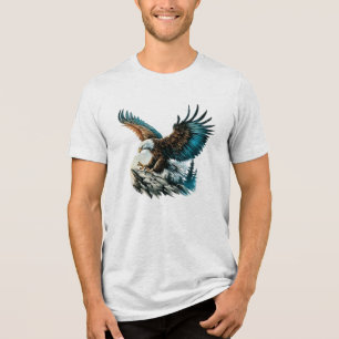 Adler in Aquarell Tri-Blend Shirt