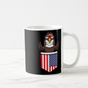 Adler in Pocket Patriotic Independence Day 4. Kaffeetasse