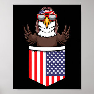 Adler in Pocket Patriotic Independence Day 4. Poster