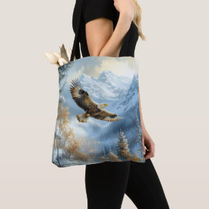 Adler in Snowy Landschaft