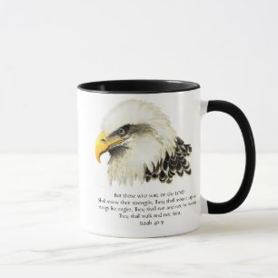 Adler - Inspiration - Schrift - Sie, die warten Tasse
