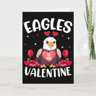 Adler ist mein Valentinstag Liebe Herzen Adler Vog Karte