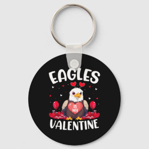 Adler ist mein Valentinstag Liebe Herzen Adler Vog Schlüsselanhänger