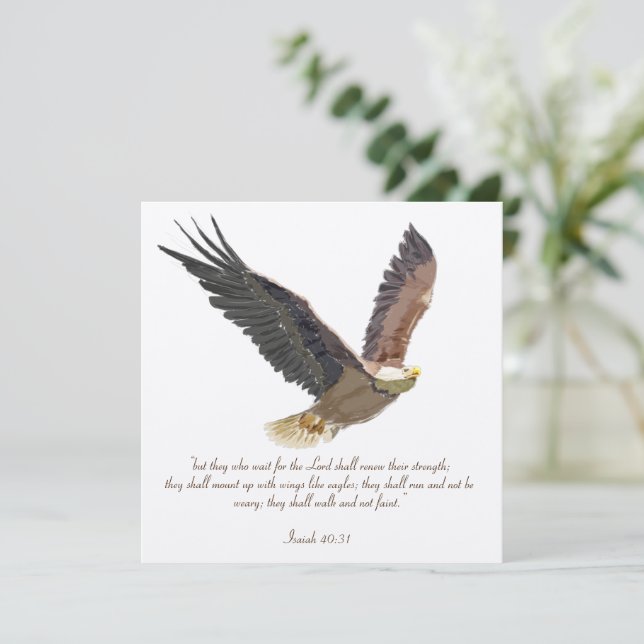 Adler Karte (Stehend Vorderseite)