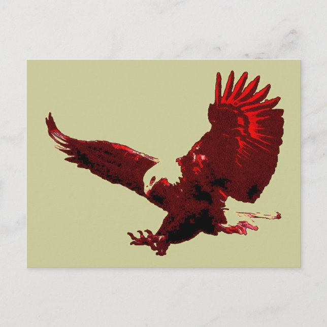 Adler Landung - Adler im Flug Postkarten (Vorderseite)