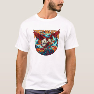 Adler-Mancer-Zauberer Fantasy-Mystischer-Vogel-Kun T-Shirt