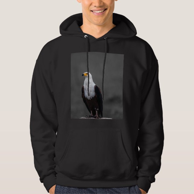 Adler Minimalistische selektive Farbfotografie Hoodie (Vorderseite)