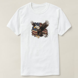 Adler mit amerikanischem T - Shirt