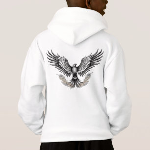 Adler mit aufwendigen Federn Hoodie