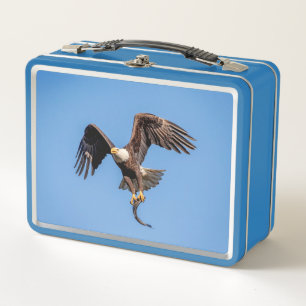 Adler mit Fisch Metall Lunch Box