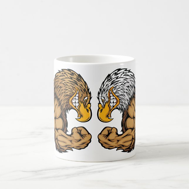 Adler mit Muskeln Kaffeetasse (Von Creator hochgeladen)