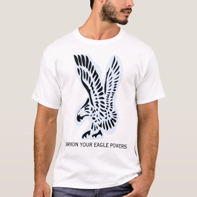 Adler (mit rufen Sie Ihren Adler-Power-Text) T-Shirt (Vorderseite)