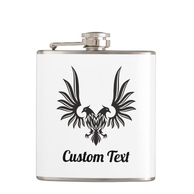 Adler mit zwei Heads Flask Flachmann (Vorderseite)