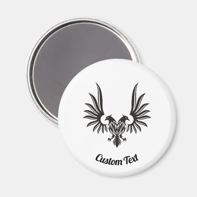 Adler mit zwei Heads Magnet (Vorderseite/Rückseite)