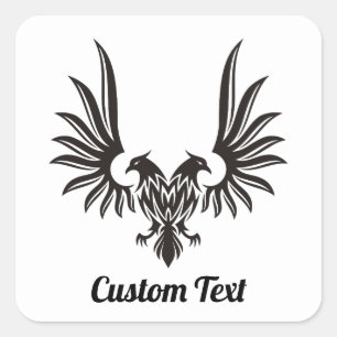 Adler mit zwei Heads Square Sticker