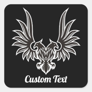 Adler mit zwei Heads Square Sticker