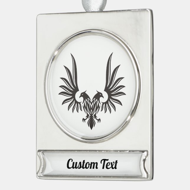 Adler mit zwei Köpfen Banner Ornament (Links)