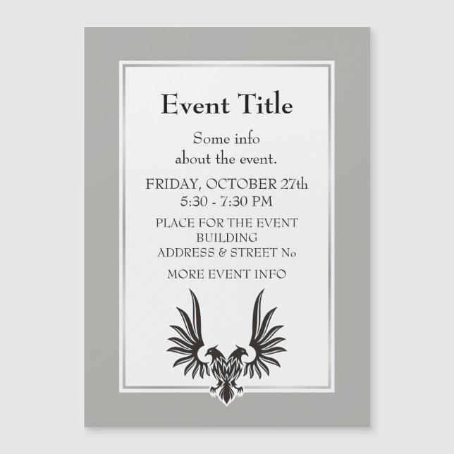 Adler mit zwei Köpfen Magnetkarte (Vorderseite)